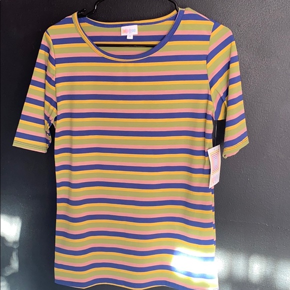 Multiple colored striped Lularoe Gigi - Picture 1 of 2